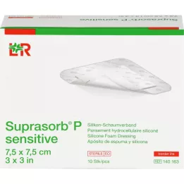 SUPRASORB P sensitive PU-Pena v.bor.lite 7,5x7,5, 10 ks