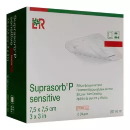 Suprasorb P sensitive PU-Schaumv.bor.lite 7,5x7,5, 10 ks