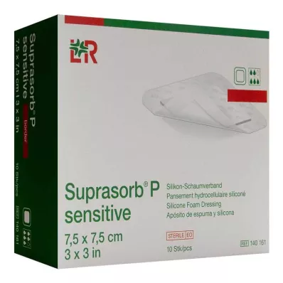 Suprasorb P sensitive PU-Schaumv.bor.lite 7,5x7,5, 10 ks