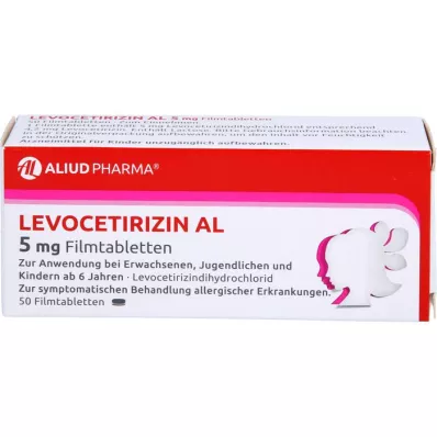 LEVOCETIRIZIN AL 5 mg filmom obalené tablety, 50 ks