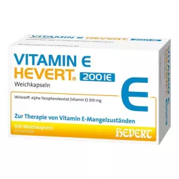 VITAMIN E HEVERT 200 I.U. mäkké kapsuly, 100 ks