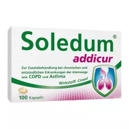 SOLEDUM addicur 200 mg entericky obalené mäkké kapsuly, 100 ks