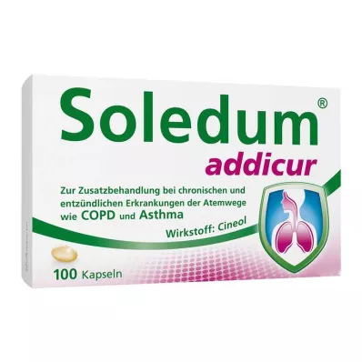 SOLEDUM addicur 200 mg entericky obalené mäkké kapsuly, 100 ks