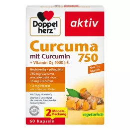 DOPPELHERZ Curcuma 750 kapsúl, 60 kapsúl