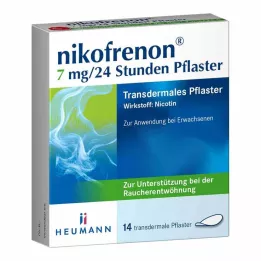NIKOFRENON Transdermálna náplasť 7 mg/24 hodín, 14 ks