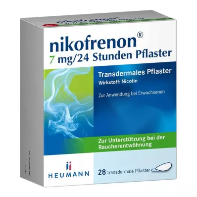 NIKOFRENON Transdermálna náplasť 7 mg/24 hodín, 28 ks