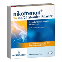 NIKOFRENON Transdermálna náplasť 14 mg/24 hodín, 14 ks