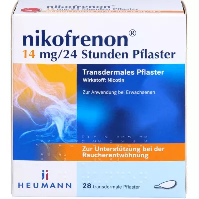 NIKOFRENON Transdermálna náplasť 14 mg/24 hodín, 28 ks