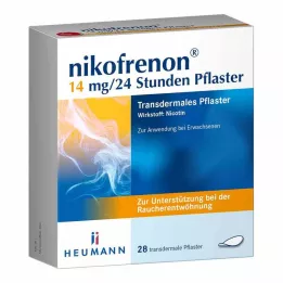 NIKOFRENON Transdermálna náplasť 14 mg/24 hodín, 28 ks