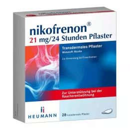 NIKOFRENON Transdermálna náplasť 21 mg/24 hodín, 28 ks