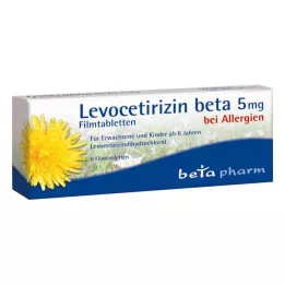 LEVOCETIRIZIN beta 5 mg filmom obalené tablety, 6 ks
