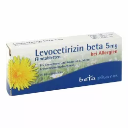 Levocetirizín beta 5 mg filmom obalené tablety, 20 ks