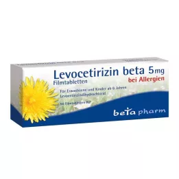 Levocetirizín beta 5 mg filmom obalené tablety, 50 ks