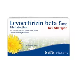 LEVOCETIRIZIN beta 5 mg filmom obalené tablety, 100 ks
