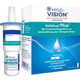 HYLO-VISION Očné kvapky SafeDrop Plus, 2x10 ml