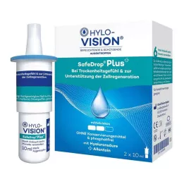HYLO-VISION Očné kvapky SafeDrop Plus, 2x10 ml