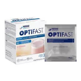 OPTIFAST Drink Jahoda v prášku, 8X55 g
