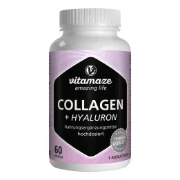 COLLAGEN 300 mg+Hyaluron 100 mg kapsuly s vysokou dávkou, 60 ks