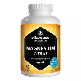 MAGNESIUMCITRAT 360 mg vegánske kapsule, 180 ks