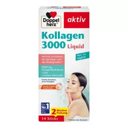 DOPPELHERZ Kolagén 3000 tekuté tyčinky, 14 ks