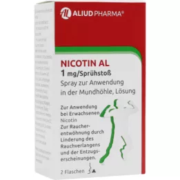 NICOTIN AL 1 mg/sprej na orálnu aplikáciu, 2 ks
