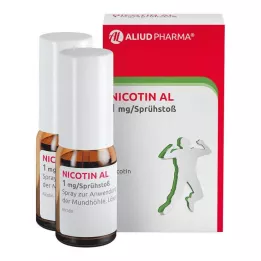 NICOTIN AL 1 mg/sprej na orálnu aplikáciu, 2 ks