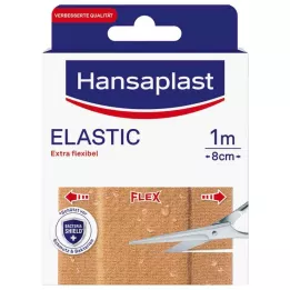 HANSAPLAST Elastické náplasti 8 cmx1 m, 1 ks