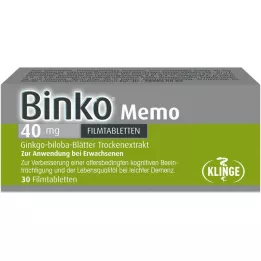 BINKO Memo 40 mg filmom obalené tablety, 30 ks