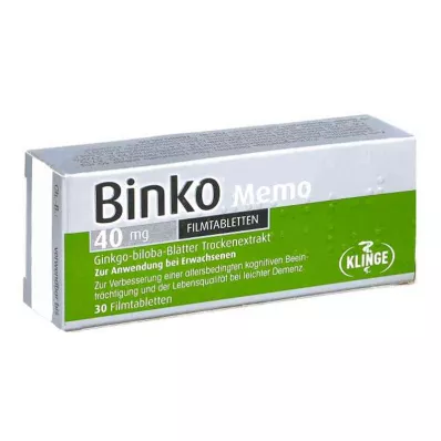 Binko Memo 40 mg filmom obalené tablety (30 kusov)