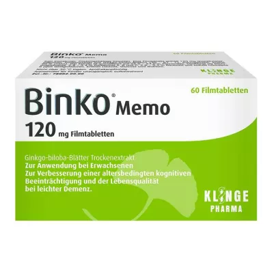 BINKO Memo 120 mg filmom obalené tablety, 60 ks BINKO Memo 120 mg filmom obalené tablety, 60 ks