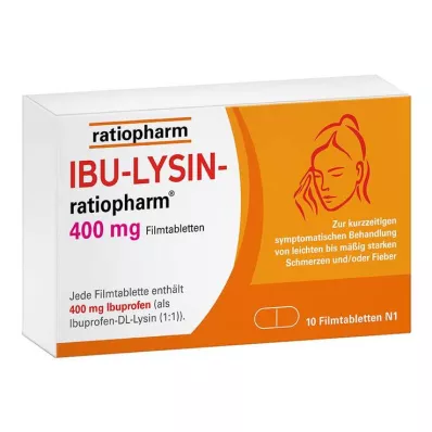 IBU LYSIN ratiopharm 400 mg - s ibuprofénom, 10 ks IBU LYSIN ratiopharm 400 mg - s ibuprofénom, 10 ks