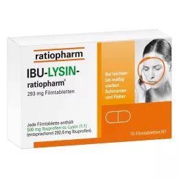 IBU-LYSIN-ratiopharm 293 mg filmom obalené tablety, 10 ks