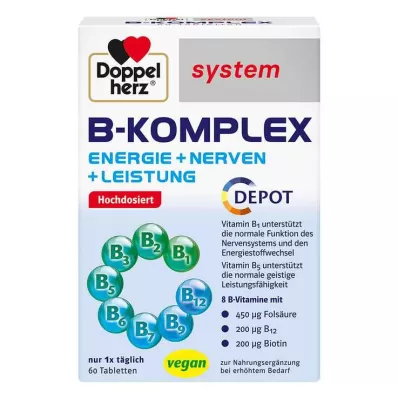 DOPPELHERZ Tablety systému B-Complex, 60 ks