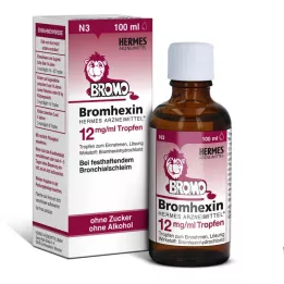 BROMHEXIN Hermes Arzneimittel 12 mg/ml kvapky, 100 ml