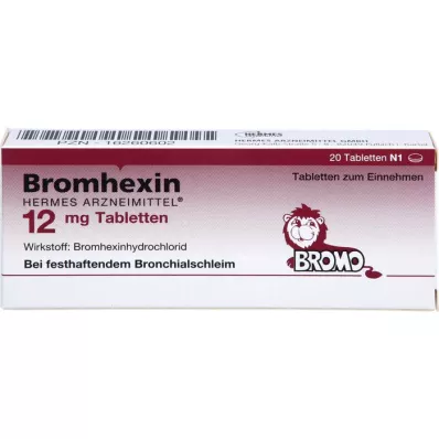 BROMHEXIN Hermes Arzneimittel 12 mg tablety, 20 ks