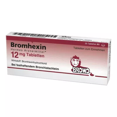 Bromhexine HERMES Medicines® 12 mg tablety, 20 ks Bromhexine HERMES Medicines® 12 mg tablety, 20 ks