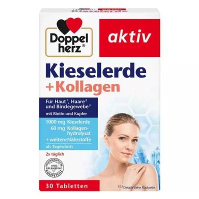 DOPPELHERZ Silica+kolagén tablety, 30 kapsúl