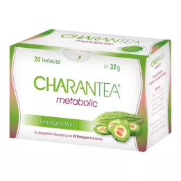 CHARANTEA metabolické filtračné vrecúška Lemon/Mint, 20 ks