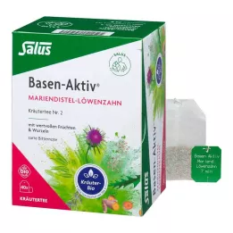 BASEN AKTIV Čaj č. 2 Púpava lekárska Organic Salus, 40 kapsúl