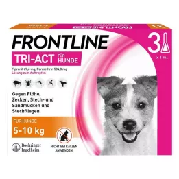 FRONTLINE Tri-Act roztok na kvapkanie pre psov 5-10 kg, 3 ks