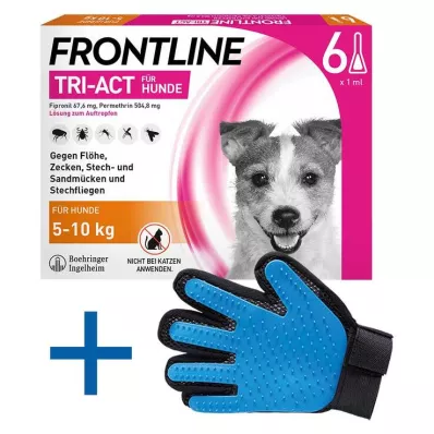 FRONTLINE Roztok Tri-Act na nakvapkanie psom s hmotnosťou 5-10 kg, 6 ks