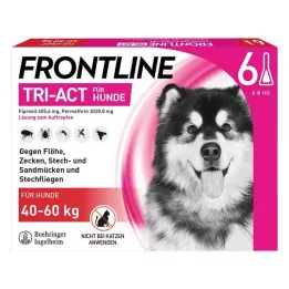 FRONTLINE Tri-Act roztok na kvapkanie psov 40-60kg, 6 ks