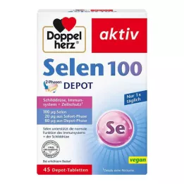 DOPPELHERZ Selén 100 2-fázové depotné tablety, 45 kapsúl