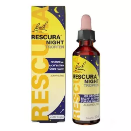 BACHBLÜTEN Original Rescura Nočné kvapky bez alkoholu, 20 ml