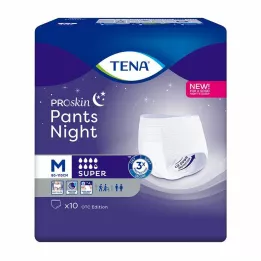 TENA PANTS nočné nohavice na jedno použitie super M, 10 ks