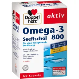 DOPPELHERZ Omega-3 Sea Fish Oil 800 Active Capsules, 120 kapsúl