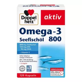 DOPPELHERZ Omega-3 Sea Fish Oil 800 Active Capsules, 120 kapsúl