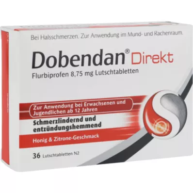 DOBENDAN Priame pastilky Flurbiprofen 8,75 mg, 36 ks