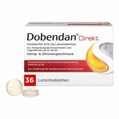 Dobendan® Direct Flurbiprofen 8,75 mg pastilky, 36 ks Dobendan® Direct Flurbiprofen 8,75 mg pastilky, 36 ks