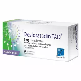 DESLORATADIN TAD 5 mg filmom obalené tablety, 50 ks